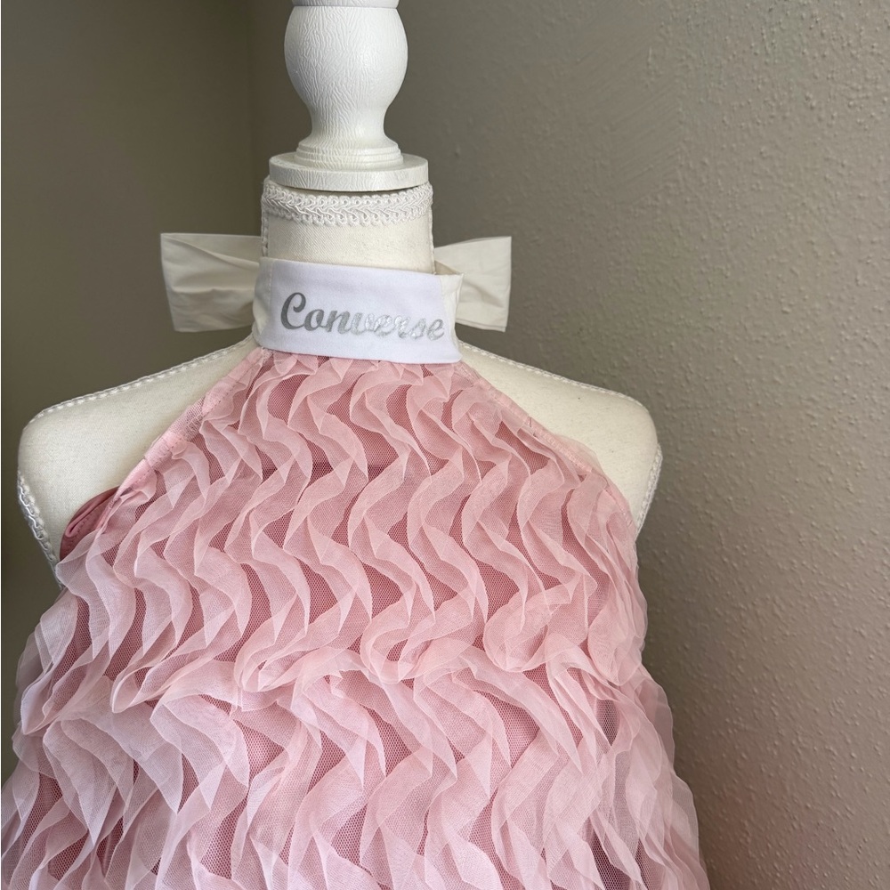 Pink Ruffled Kids Dress - Picture 3 of 3